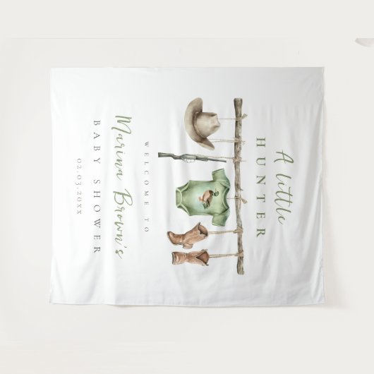 A Little Hunter is onderweg naar Backdrop Wandkleed (Voorkant (horizontaal))