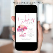 A Little Lady Bug Toadstool Baby Shower Kaart