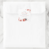 A Little Love Bug Is On The Way Baby Shower Vierkante Sticker (Tas)