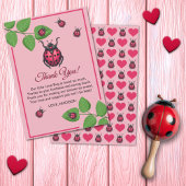 A Little Love Bug Is On The Way Ladybug Bedankkaart