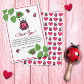 A Little Love Bug Is On The Way Ladybug Bedankkaart