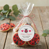 A Little Love Bug Is On The Way Ladybug Ronde Sticker
