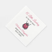 A Little Love Bug Is On The Way Ladybug Servet (Hoek)