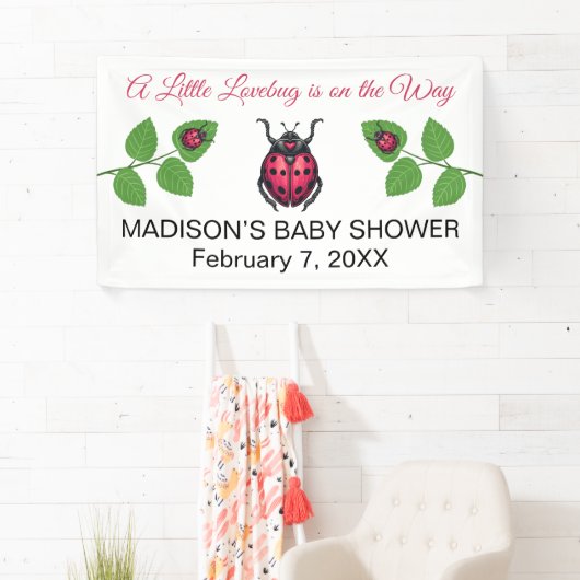 A Little Love Bug Is On The Way Ladybug Spandoek (Insitu)