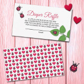 A Little Love Bug Ladybug Diaper Raffle Informatiekaartje