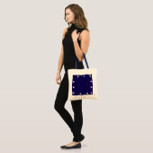 A Little Love For You – Navy Heart Tote Bag (Voorkant (model))