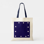 A Little Love For You – Navy Heart Tote Bag (Achterkant)