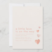 A Little Love is op het Way Heart Baby shower Kaart (Voorkant)