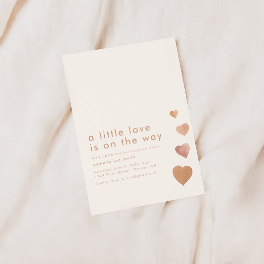A Little Love is op het Way Heart Baby shower Kaart