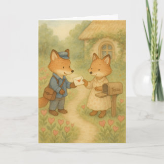 A Little Love Letter – Fox Mail Valentine Kaart