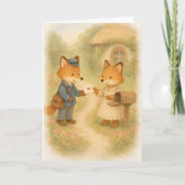 A Little Love Letter – Fox Mail Valentine Kaart (Voorkant)