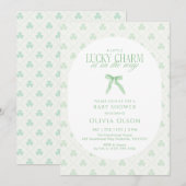 A Little Lucky Charm Is on the Way Baby Shower Kaart (Voorkant / Achterkant)