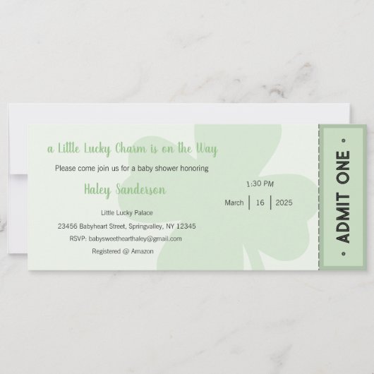 A Little Lucky Charm is onderweg op uitnodiging (Voorkant)