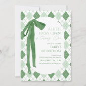 A Little Lucky Charm Is Turning One Invitation Kaart (Voorkant)