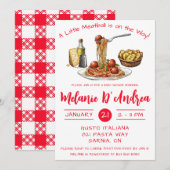 A Little Meatball is on the Way!  Baby Shower Kaart (Voorkant / Achterkant)