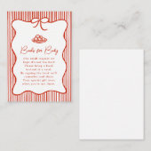 A Little Meatball is on the Way Doodle Baby Shower Informatiekaartje (Voorkant / Achterkant)