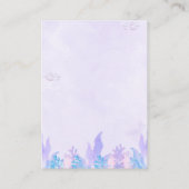 a Little Mermaid is on her way, Girl  Informatiekaartje (Achterkant)