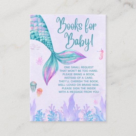 a Little Mermaid is on her way, Girl  Informatiekaartje (Voorkant)