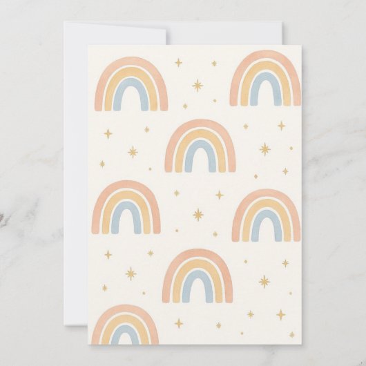 A Little Miracle Is On The Way Gender Reveal Kaart (Achterkant)