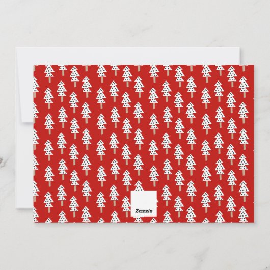 A Little Naughty | Red | Photo Feestdagenkaart (Achterkant)