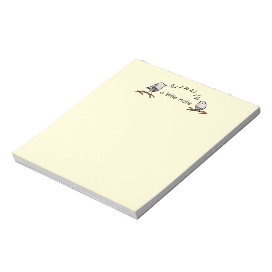 A Little Note Songbird Notepad Notitieblok (Linkerzijde)