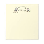 A Little Note Songbird Notepad Notitieblok (Voorkant)