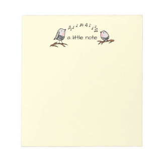 A Little Note Songbird Notepad Notitieblok