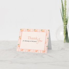 A Little Peach Folded Thank You Card Bedankkaart