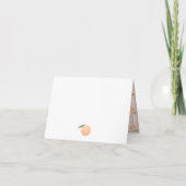 A Little Peach Folded Thank You Card Bedankkaart (Achterkant)