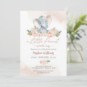 A Little Peanut Baby Shower Invitation Kaart (Staand voorkant)