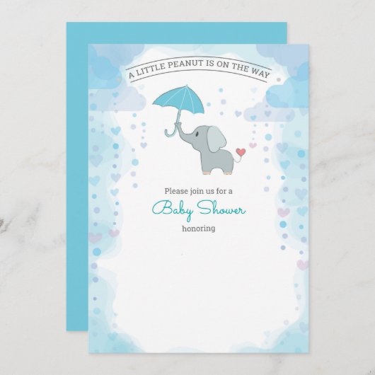 A little peanut is on the way (Voorkant / Achterkant)