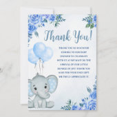 A Little Peanut is on the Way, Baby Shower Boy Bedankkaart (Voorkant)