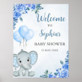 A Little Peanut is on the Way, Baby Shower Boy Poster (Voorkant)