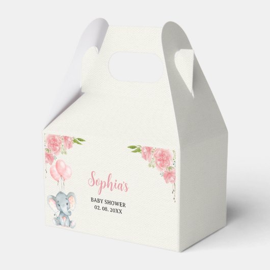 A Little Peanut is on the Way, Baby Shower Girl Bedankdoosjes (Achterkant)