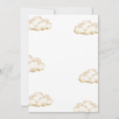 A Little Peanut is on the Way Elephant Baby Shower Kaart (Achterkant)