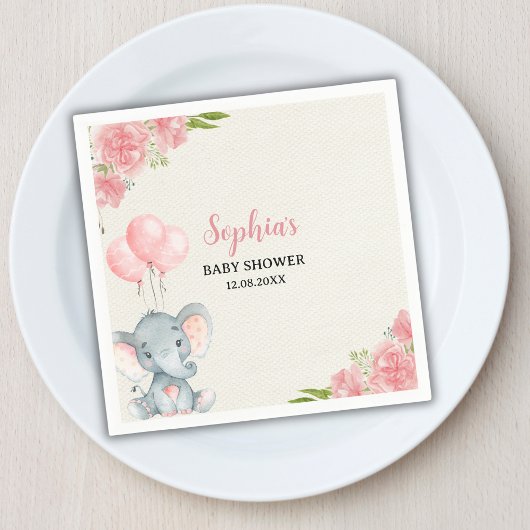 A Little Peanut is on the Way Elephant baby shower Servet