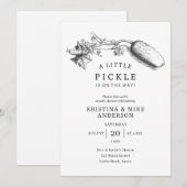 A Little Pickle Gender Neutral Baby Shower Kaart (Voorkant / Achterkant)