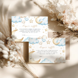 A little piece of heaven baby shower diaper raffle informatiekaartje