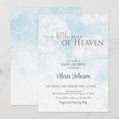 A Little Piece of Heaven Baby shower (Jongen) Kaart (Voorkant / Achterkant)