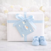 A Little Piece of Heaven Clouds Baby Boy Shower Bedankjes Labels