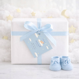 A Little Piece of Heaven Clouds Baby Boy Shower Bedankjes Labels