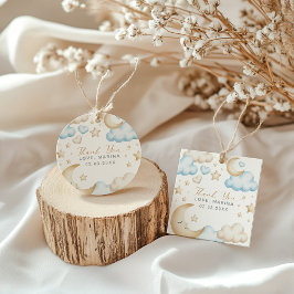A little piece of heaven is on the way baby shower bedankjes labels