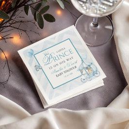 A Little Prince Baby Shower Pale Blue Watercolor Servet