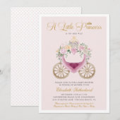 A Little Princes is op weg naar haar Baby shower Kaart (Voorkant / Achterkant)