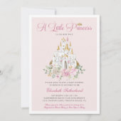 A Little Princes is op weg naar haar Baby shower Kaart (Voorkant)