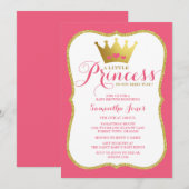 A Little Princess Baby shower roze en goud Kaart (Voorkant / Achterkant)