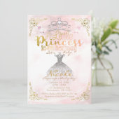 A Little Princess is onderweg naar Pink Baby showe Kaart (Staand voorkant)