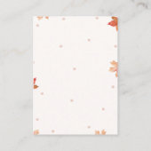 a Little Pumpkin Arrival Baby Shower Informatiekaartje (Achterkant)