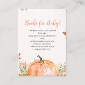 a Little Pumpkin Arrival Baby Shower Informatiekaartje (Voorkant)