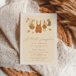 A little Pumpkin Baby Fall Baby Shower  Kaart